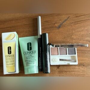 Clinique Skin Care and Makeup Set with cosmetic bag